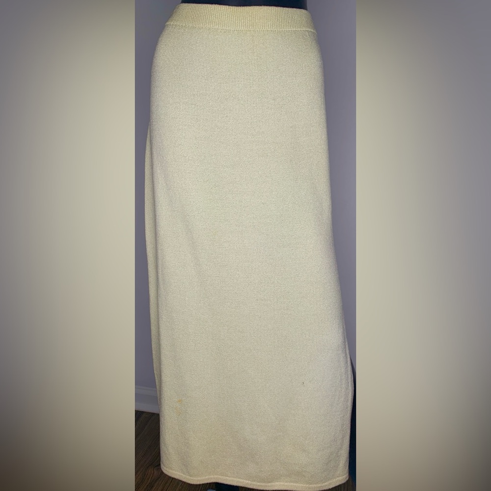 St. John Evening By Marie Gray Mint Green Knit Women's Skirt